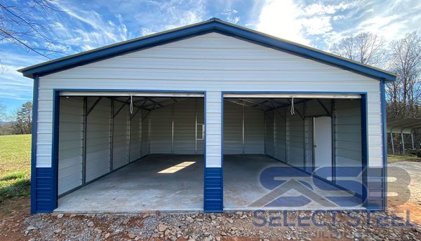 Select-Steel-Buildings-Package-24x30x9-Garage-Interior